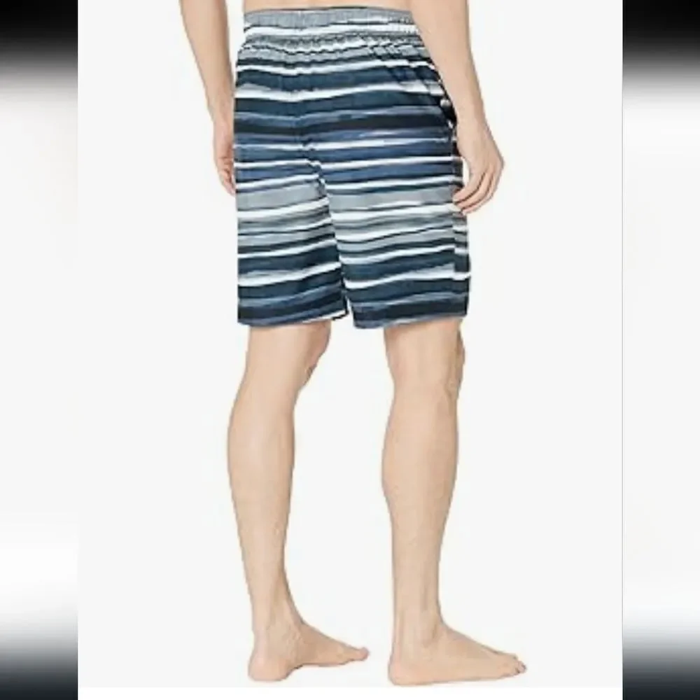 NWT Speedo UPF50 Thurway Bondi Board Short Swim Shorts Trunks Blue Stripe M L XL